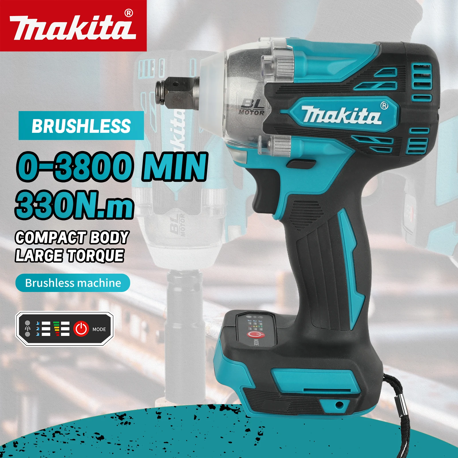 Makita Drill Dtw300 - Makita DTW300 draadloze slagschroevendraaier met ingebouwde
