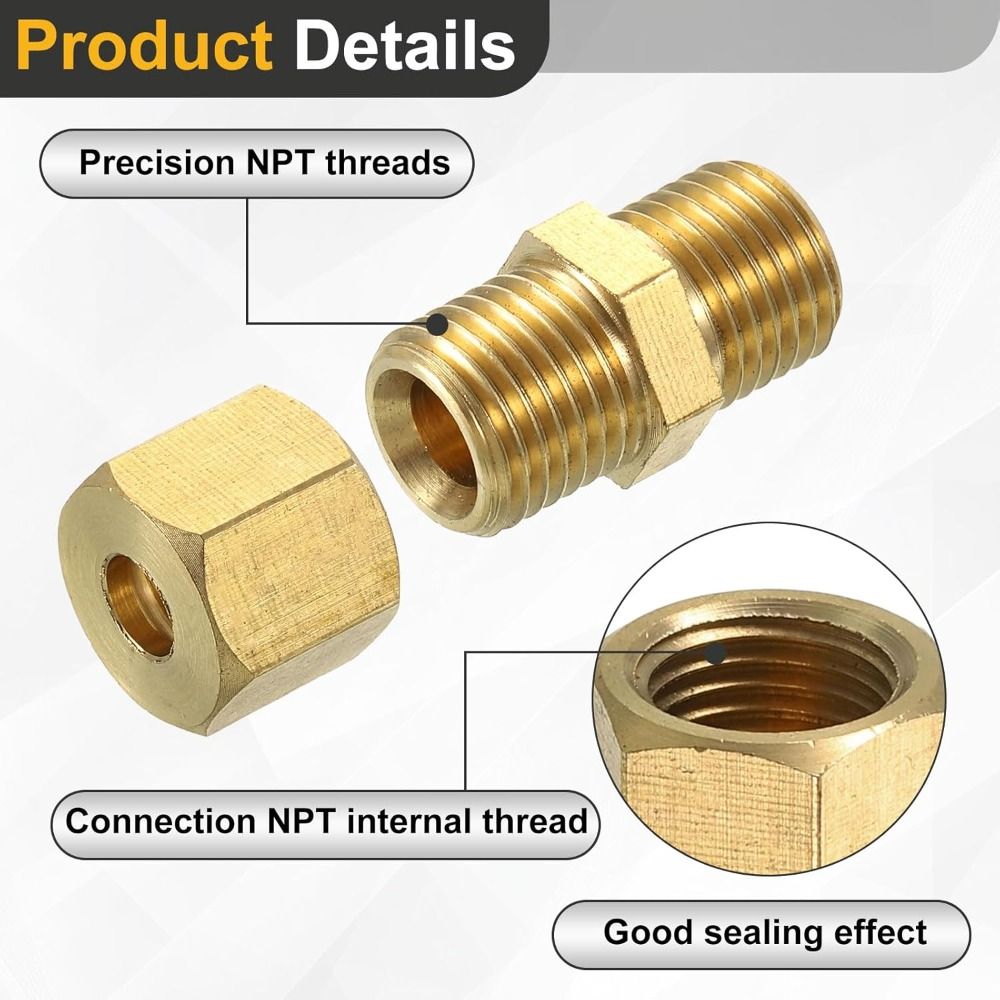 Compression Fitting Brass - Messing Compressiefitting 4 5 6 8