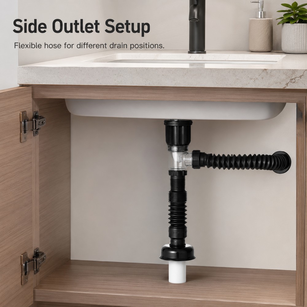 Drain Pipe Clip - 1-5 stuks Badkamer Afvoer Set Pop-up