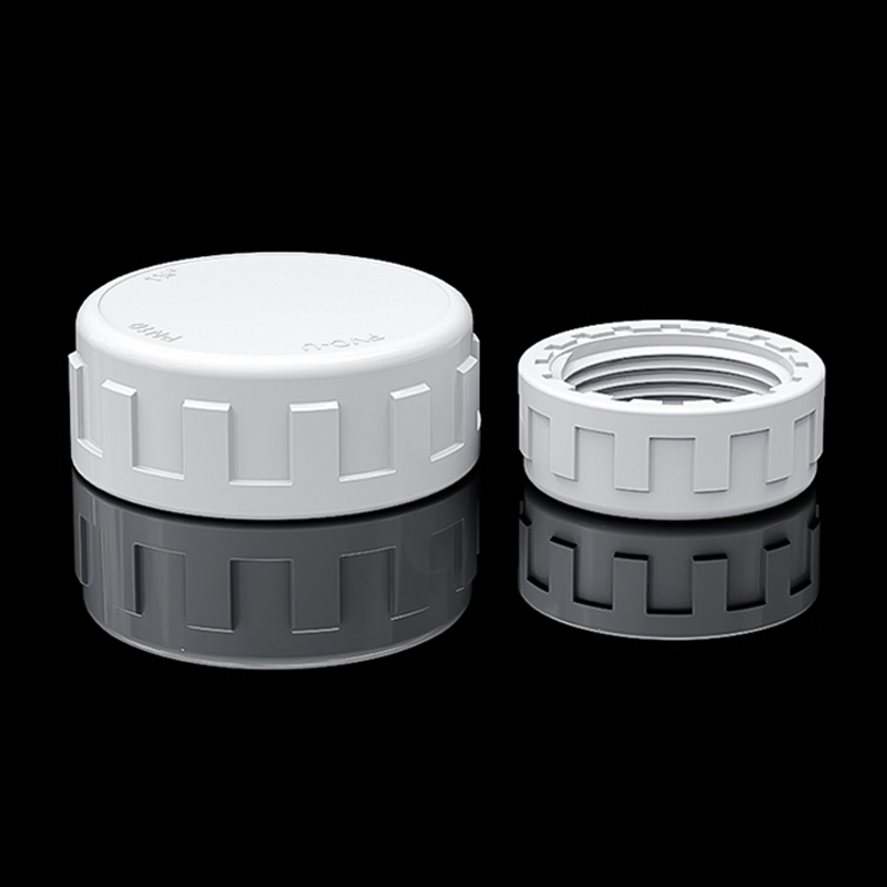 Drain Pipe Clip - PVC Vrouwelijke Eindkap 20-60mm Wit Geschroefde