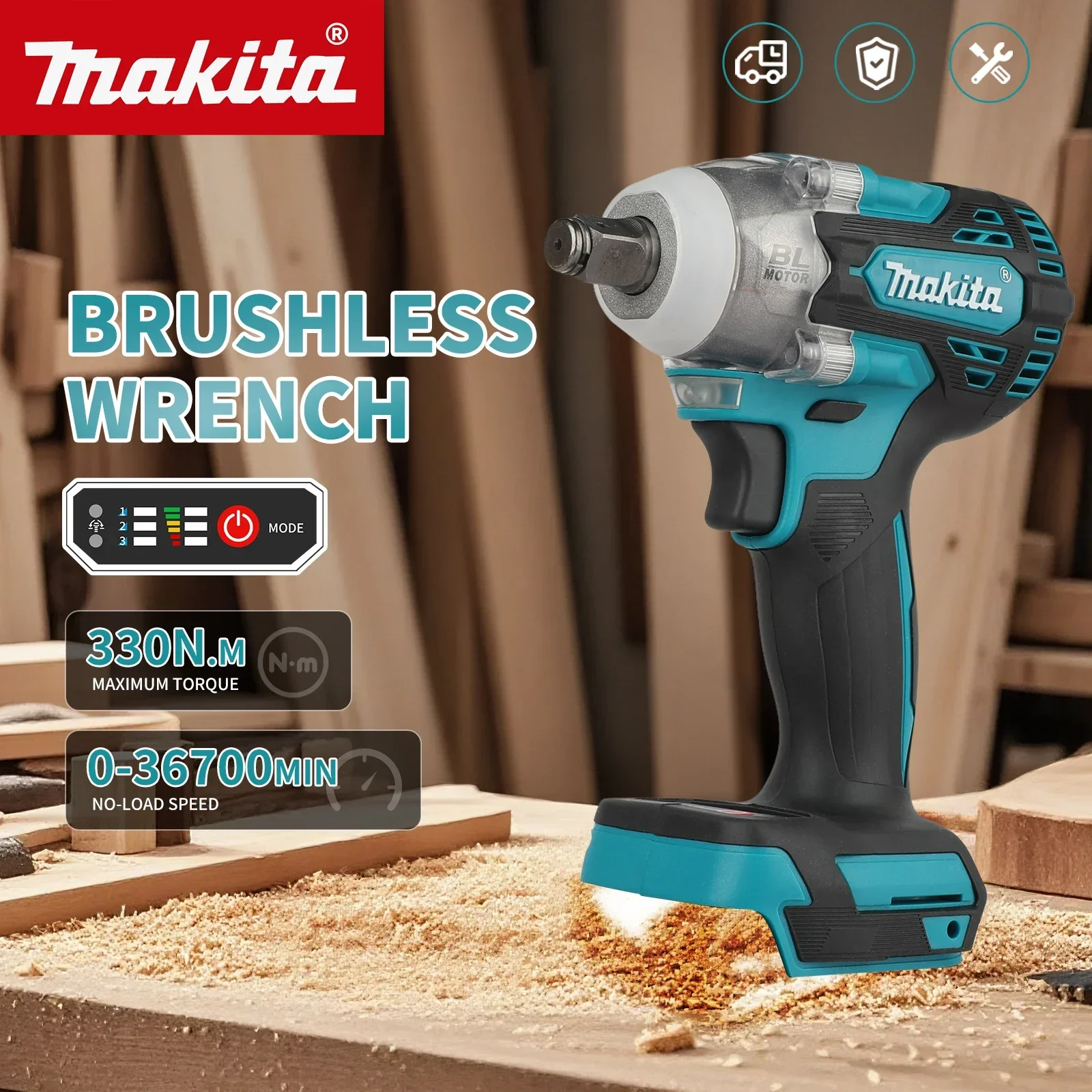 Makita Drill Dtw300 - Voor Makita DTW300 330N·m Slagmoersleutel Snelle