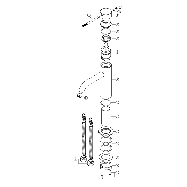 Nieuwe design keramische cartr - Basin Mixer Cartridge recensie en prijs